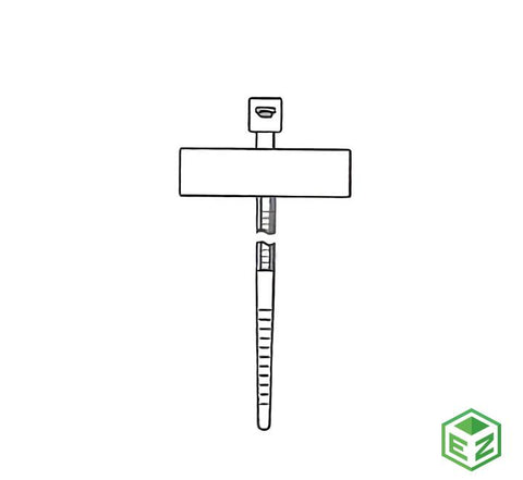 No. Parte. MP-8ID-18-N-100 Cinchos de Identificación, Marca Micropartes, Material Nylon 6/6, Color Blanco, Largo 8", Resistencia 18", Ancho .10".
