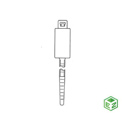 No. Parte. MP-14ID-50-UV-100 Cinchos de Identificación, Marca Micropartes, Material Nylon 6/6, Color Negro, Largo 14", Resistencia 50", Ancho .18".