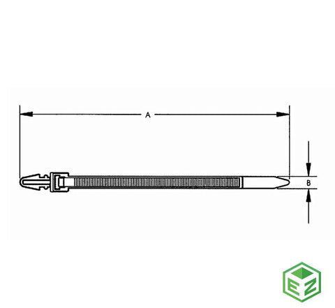 No. Parte. PMCT-15535 Cincho de Punta de Flecha, Marca MicroPartes, Material Nylon 6/6.