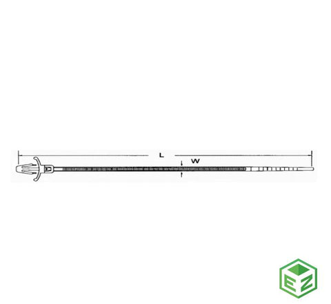 No. Parte. WMCT-15535B Cincho de Punta Con Alas, Marca MicroPartes, Material Nylon 6/6.