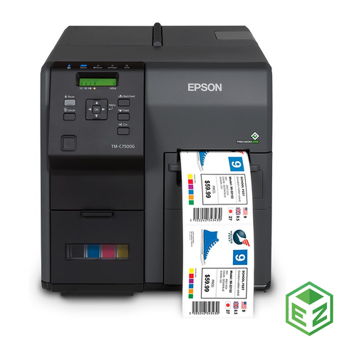 Impresora Epson ColorWorks®C7500 / No. Parte. C31CD84A9991 Modelo TM-C7500. Impresión de hasta 300 mm/s con resolución de 600 x 1200 dpi