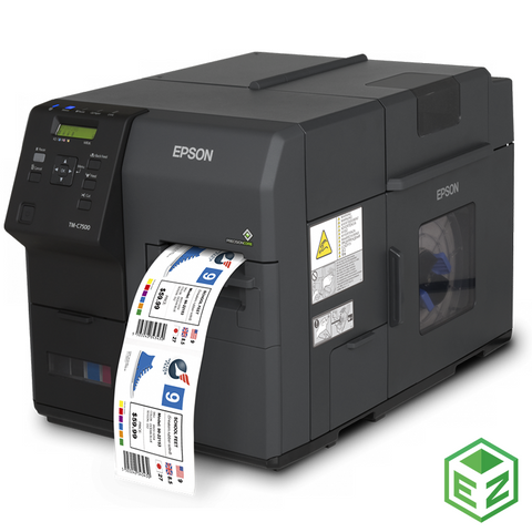 Impresora Epson ColorWorks®C7500G. / No parte C31CD84311 Modelo TM-C7500G. Impresión de hasta 300 mm/s con resolución de 600 x 1200 dpi