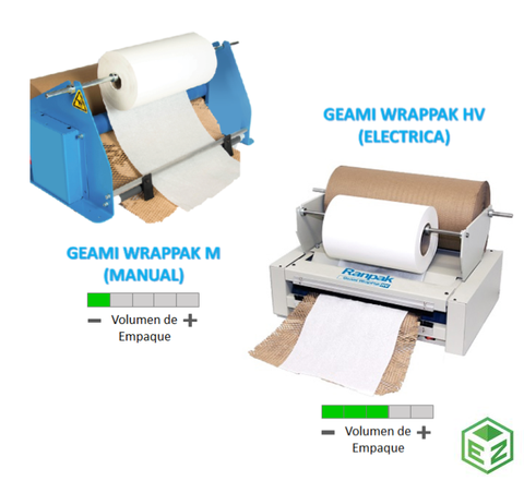 No. Parte. SVKX501000 Rollo de Papel marca Ranpak, Color Café, con perforaciones, Ancho 50.8 cm (20”) x Largo 304.8 mts (1000') para Máquina Geami WrapPak HV, Geami WrapPak M (NP. SW5002, Geami M)